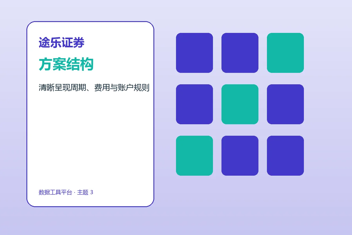 途乐证券方案条件与服务结构示意